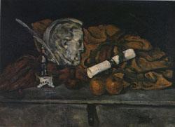 Paul Cezanne Cezanne's Accessories still life with philippe solari's Medallion China oil painting art